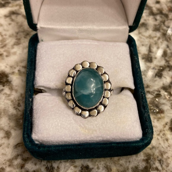 Larimar Fashion Ring - Size 8.5 - Picture 2 of 7